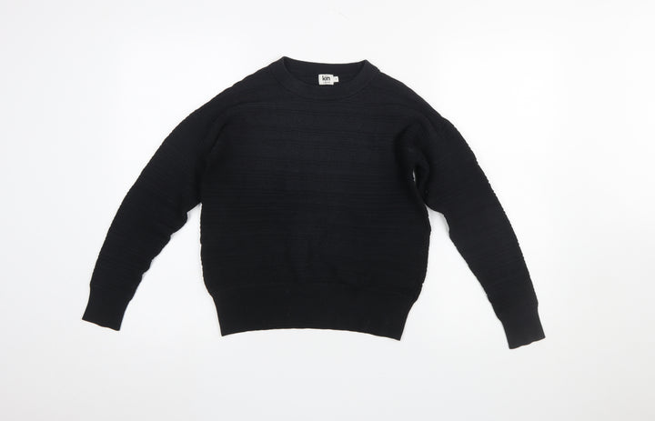 Kin by John Lewis Women's Black Small Crew Neck Knit Jumper
