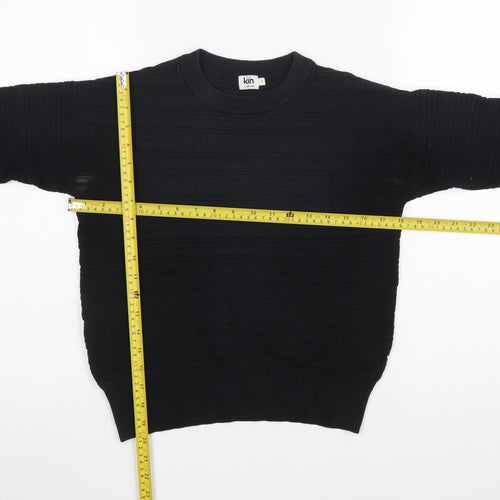 Kin by John Lewis Women's Black Small Crew Neck Knit Jumper