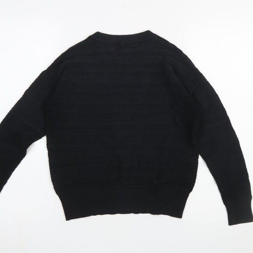Kin by John Lewis Women's Black Small Crew Neck Knit Jumper
