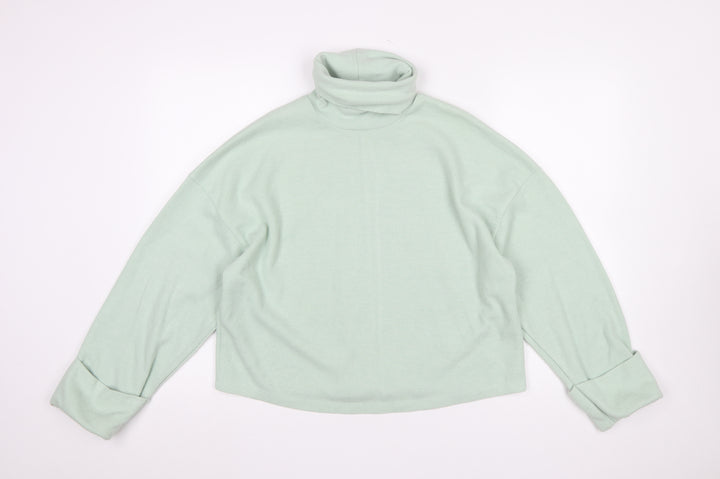 ASOS DESIGN Women's Green Roll Neck Relaxed Fit Jumper UK 10