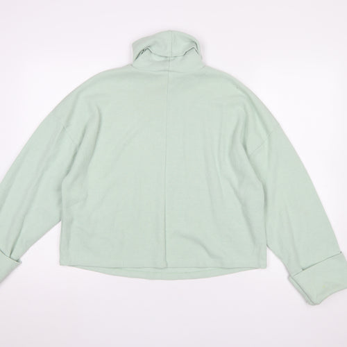 ASOS DESIGN Women's Green Roll Neck Relaxed Fit Jumper UK 10