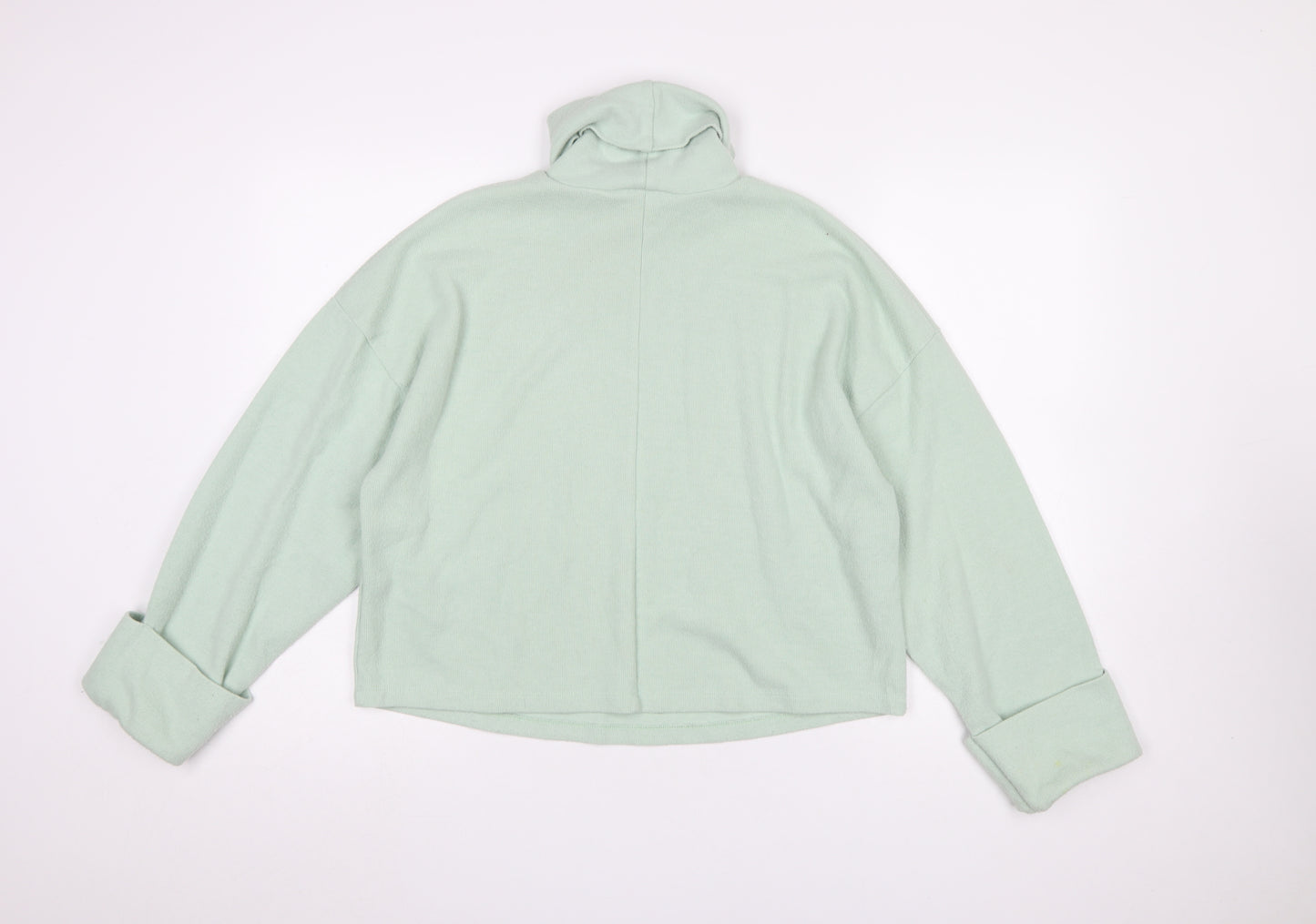 ASOS DESIGN Women's Green Roll Neck Relaxed Fit Jumper UK 10
