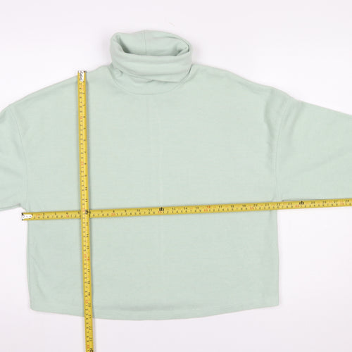ASOS DESIGN Women's Green Roll Neck Relaxed Fit Jumper UK 10