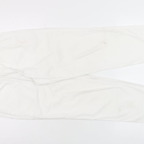 Dunnes Women’s White XS Tapered Cotton Jeans