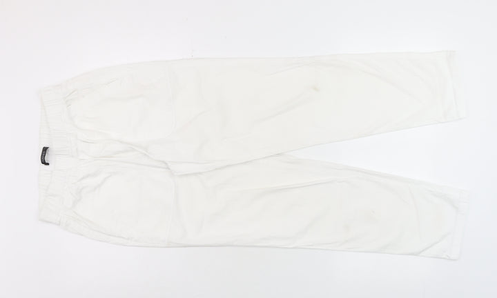 Dunnes Women’s White XS Tapered Cotton Jeans
