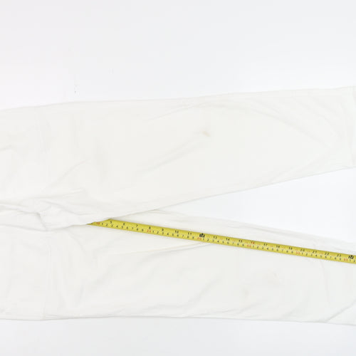 Dunnes Women’s White XS Tapered Cotton Jeans