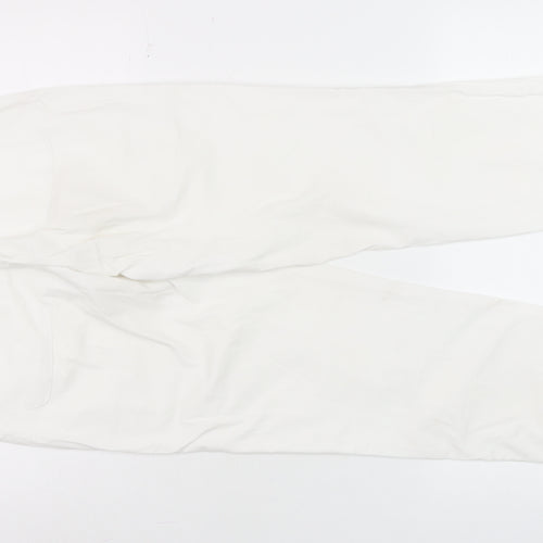 Dunnes Women’s White XS Tapered Cotton Jeans