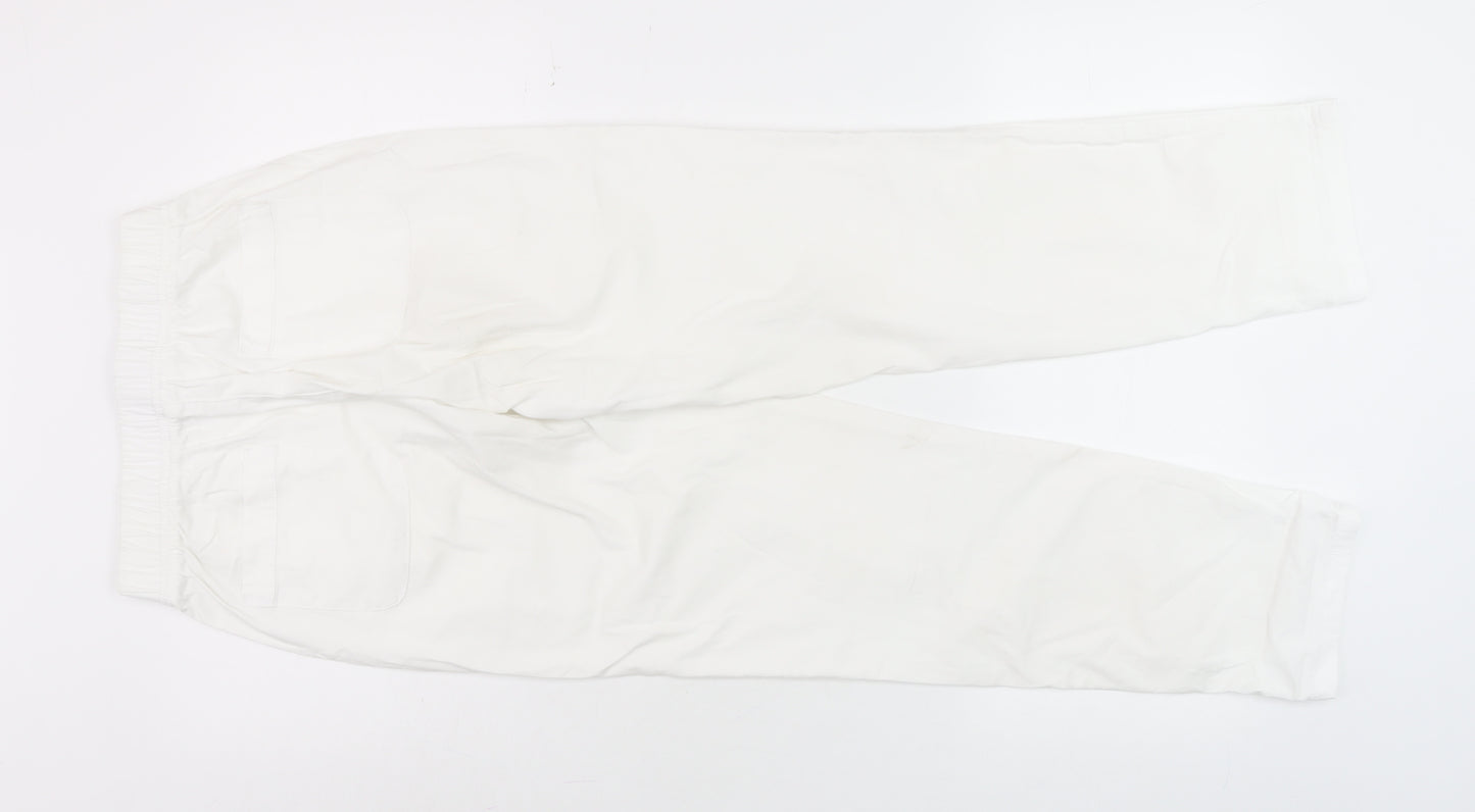 Dunnes Women’s White XS Tapered Cotton Jeans