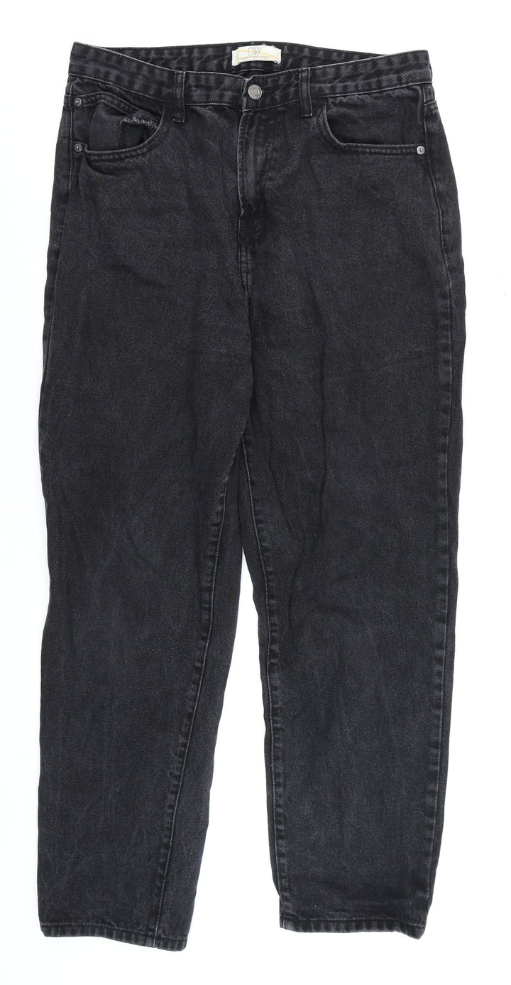 Don't Think Twice Women’s Black Mom Jeans Size 14 Regular Fit