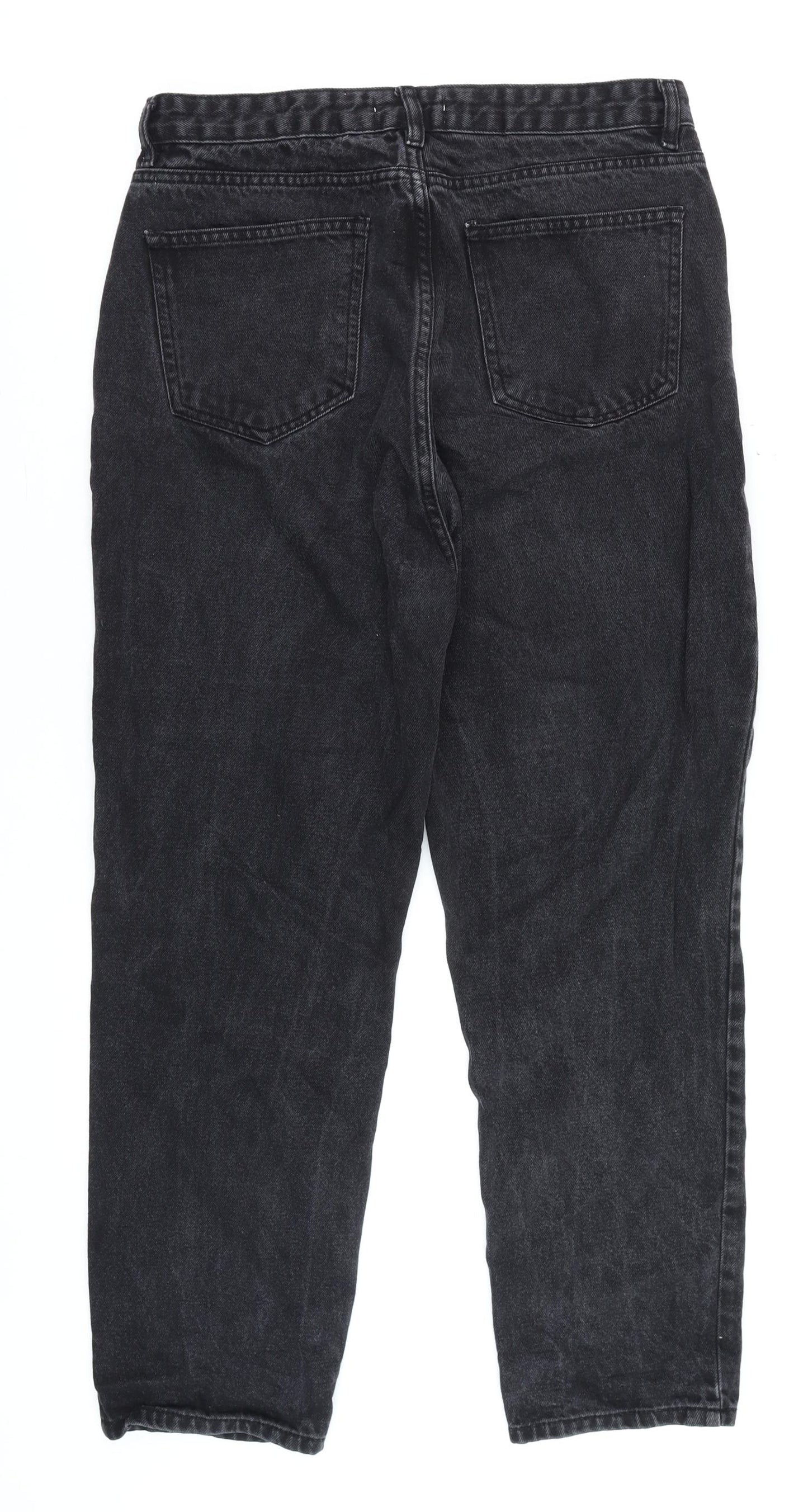 Don't Think Twice Women’s Black Mom Jeans Size 14 Regular Fit