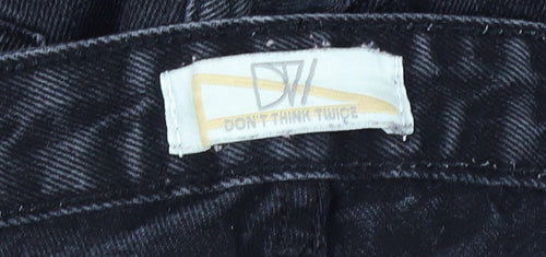 Don't Think Twice Women’s Black Mom Jeans Size 14 Regular Fit