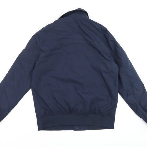 Topman Men's Blue Bomber Jacket Size S Cotton Nylon Casual