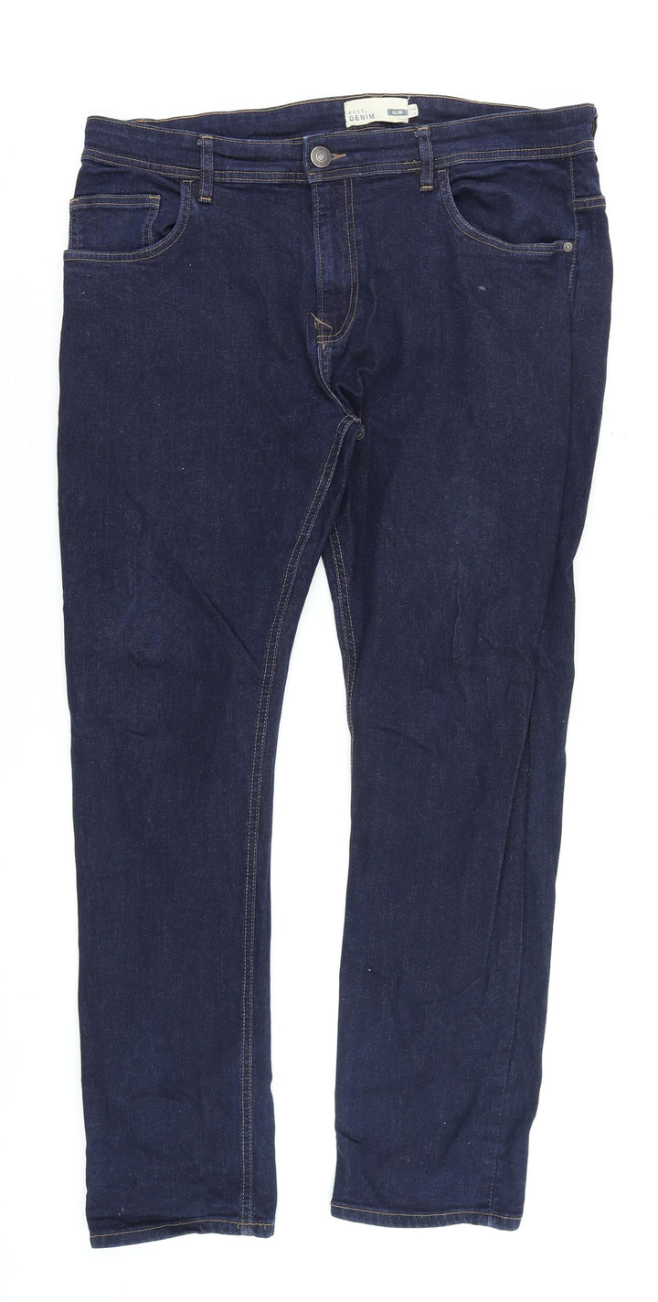 Easy Denim Men's Blue Slim Fit Jeans W38 L32 Classic Style