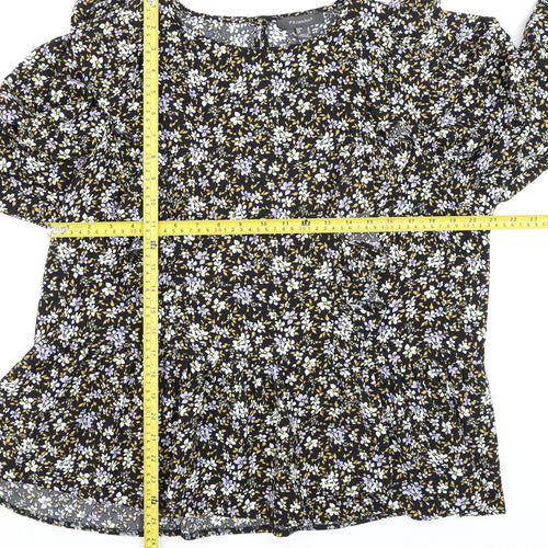 Primark Womens Multicoloured Floral Ruffle Blouse Size 18