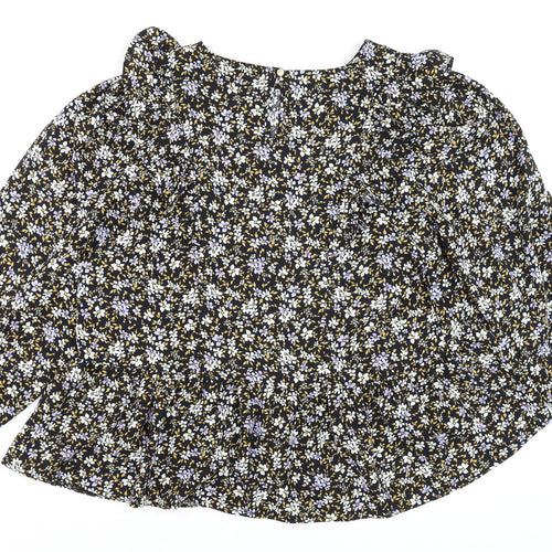 Primark Womens Multicoloured Floral Ruffle Blouse Size 18