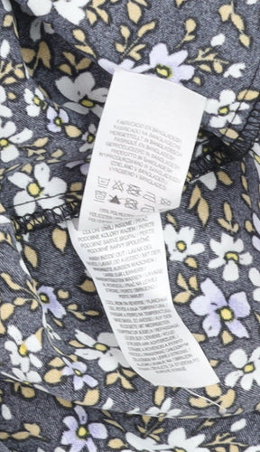 Primark Womens Multicoloured Floral Ruffle Blouse Size 18