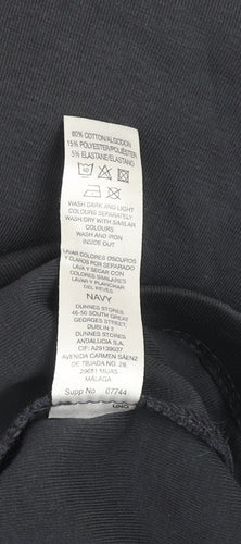 Dunnes Stores Men's Navy 1/2 Zip Mock Neck Sweatshirt M