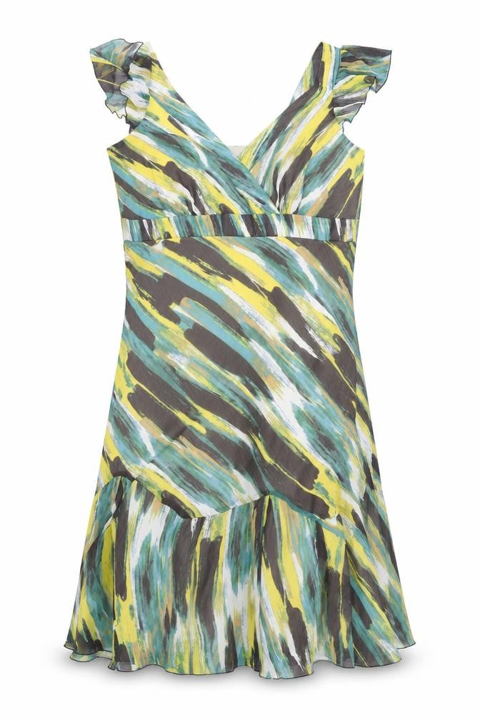 George Women’s Multicoloured Fit & Flare Chiffon Dress Size 20