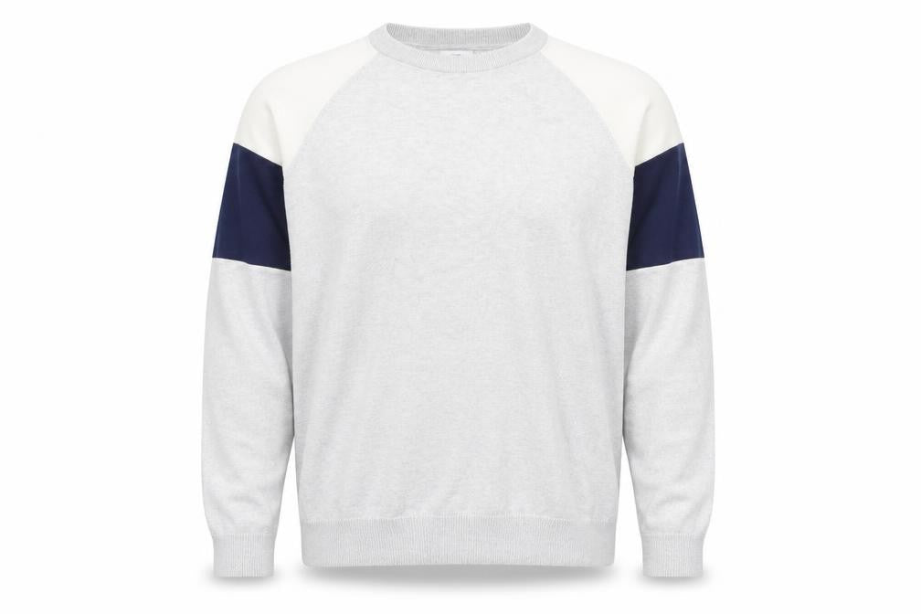 Front view of Next Men Grey 2XL Crew Neck Cotton jumper