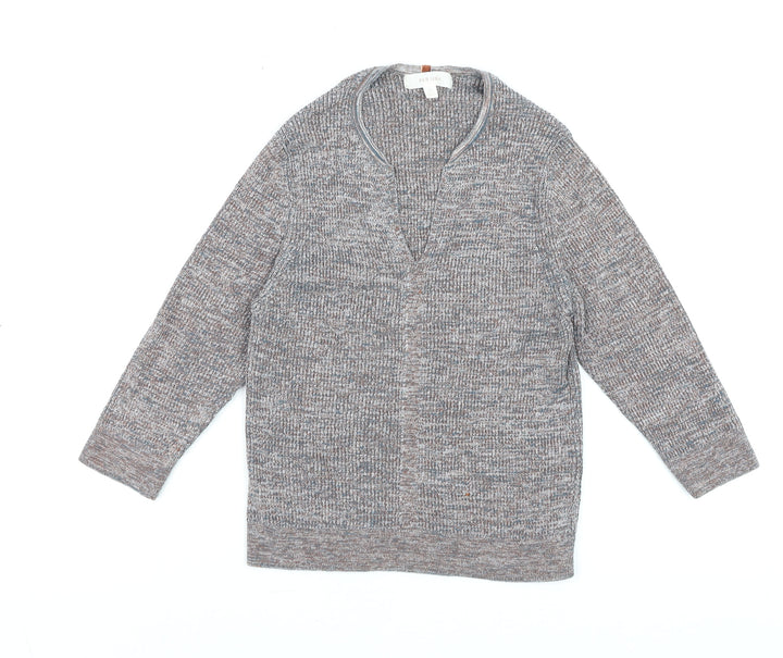 Marks and Spencer Per Una Women's Multicoloured Knit V-Neck Top Size 10
