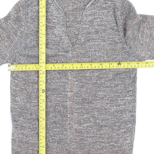 Marks and Spencer Per Una Women's Multicoloured Knit V-Neck Top Size 10