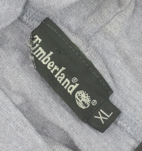 Timberland Men's Grey XL High Neck Cotton Pullover Sweatshirt