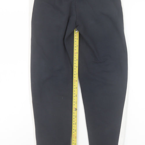 Adidas Girls Black Jogger Trousers 9-10 Years Sports Cotton Blend
