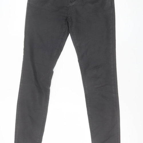 Zara Woman Black Skinny Jeans Women's Size 12 Stretch Denim