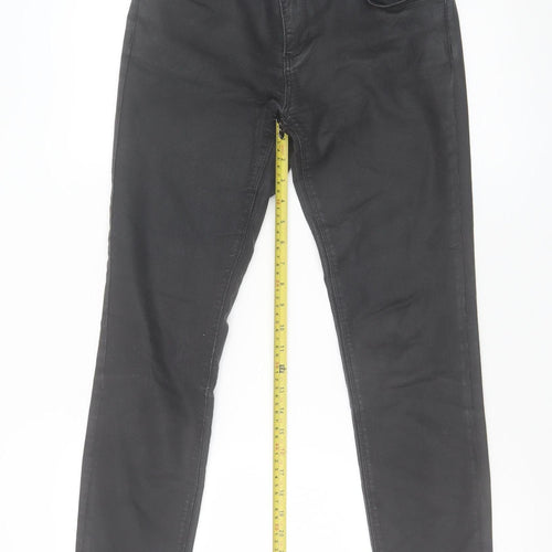 Zara Woman Black Skinny Jeans Women's Size 12 Stretch Denim