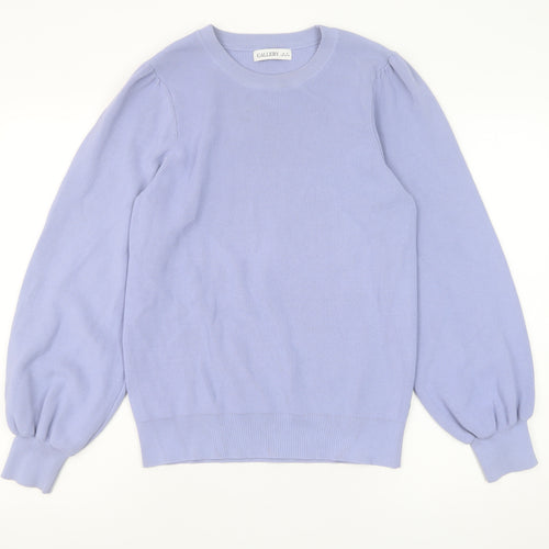 Gallery Women’s Purple Long Sleeve Crew Neck Pullover Jumper M