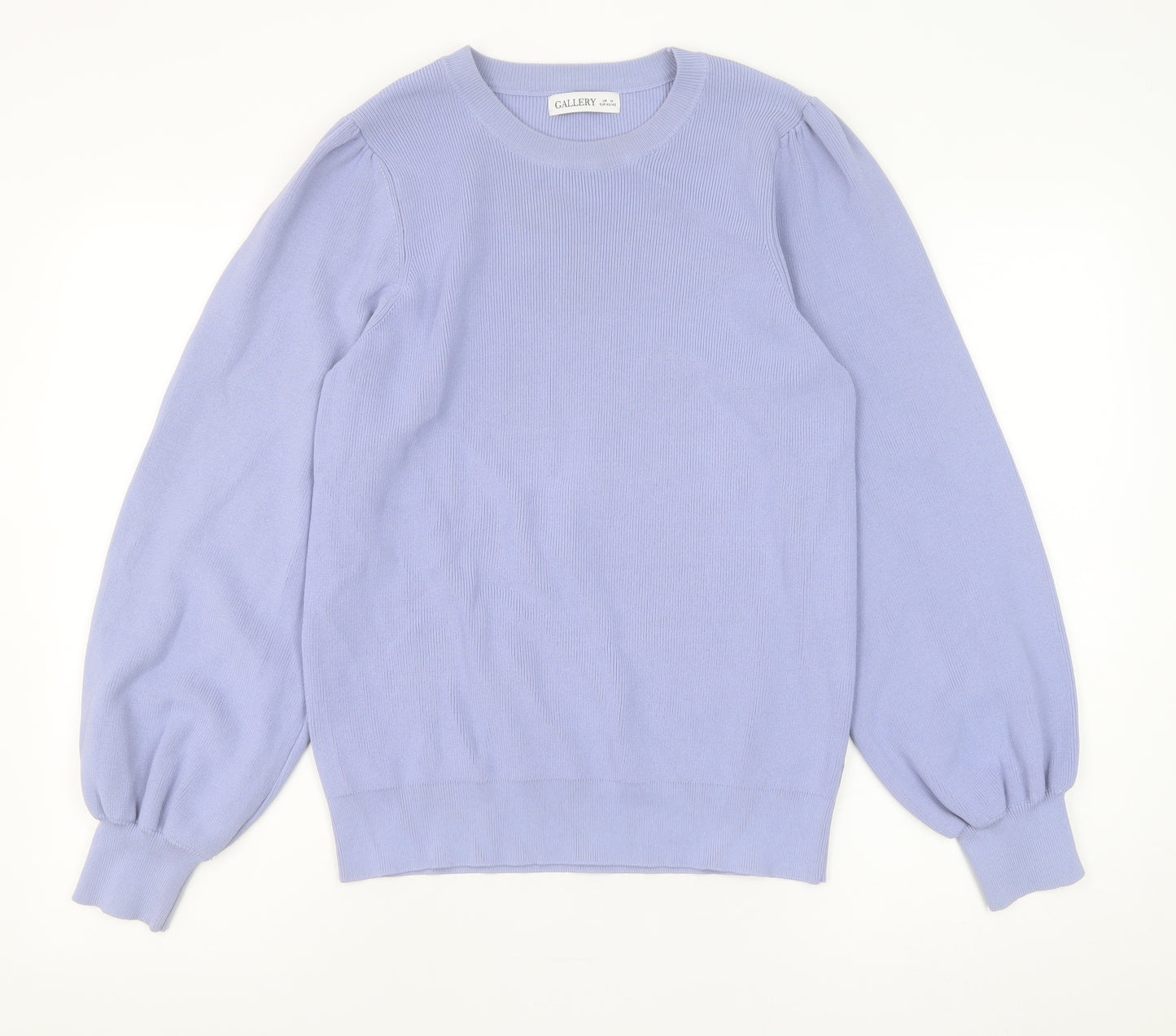 Gallery Women’s Purple Long Sleeve Crew Neck Pullover Jumper M