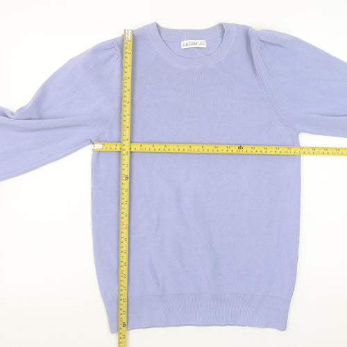 Gallery Women’s Purple Long Sleeve Crew Neck Pullover Jumper M