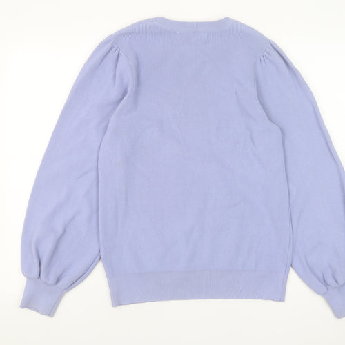 Gallery Women’s Purple Long Sleeve Crew Neck Pullover Jumper M