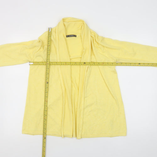 Dunnes Women's Yellow Open Front Long Sleeve Cardigan Size S