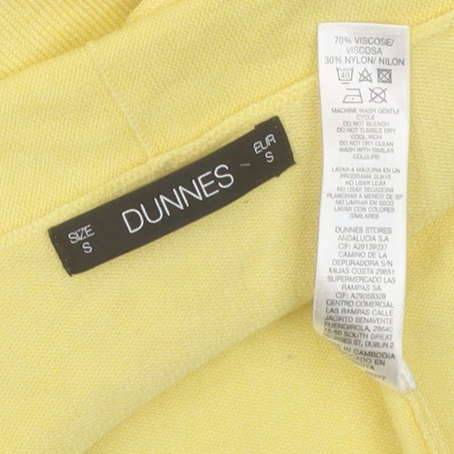 Dunnes Women's Yellow Open Front Long Sleeve Cardigan Size S