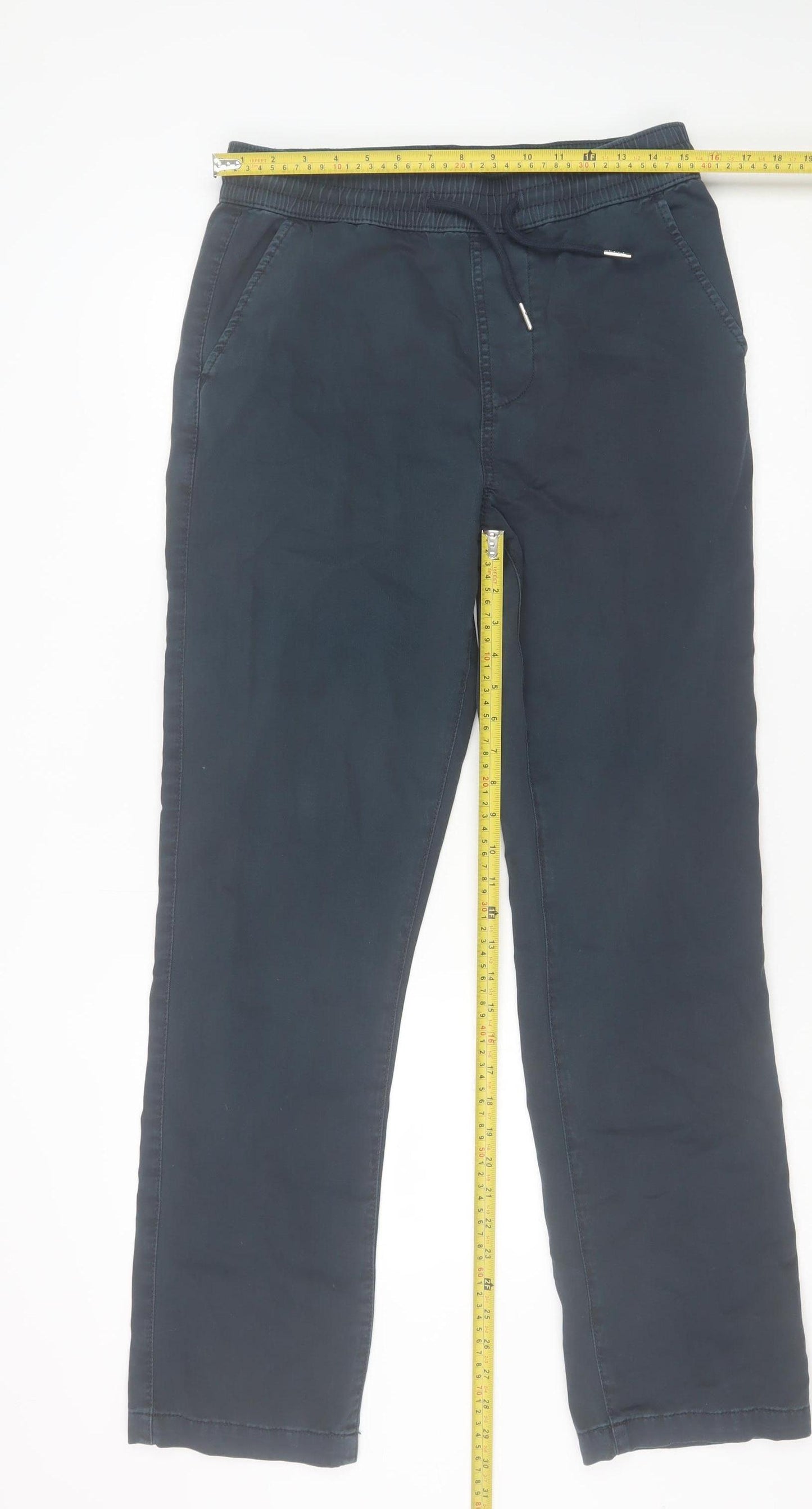 ASOS DESIGN Men's Blue Cotton Jogger Trousers Size S 32in Waist