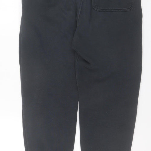 Jordan Men Black Jogger Sweatpants Small Fleece Cotton Blend
