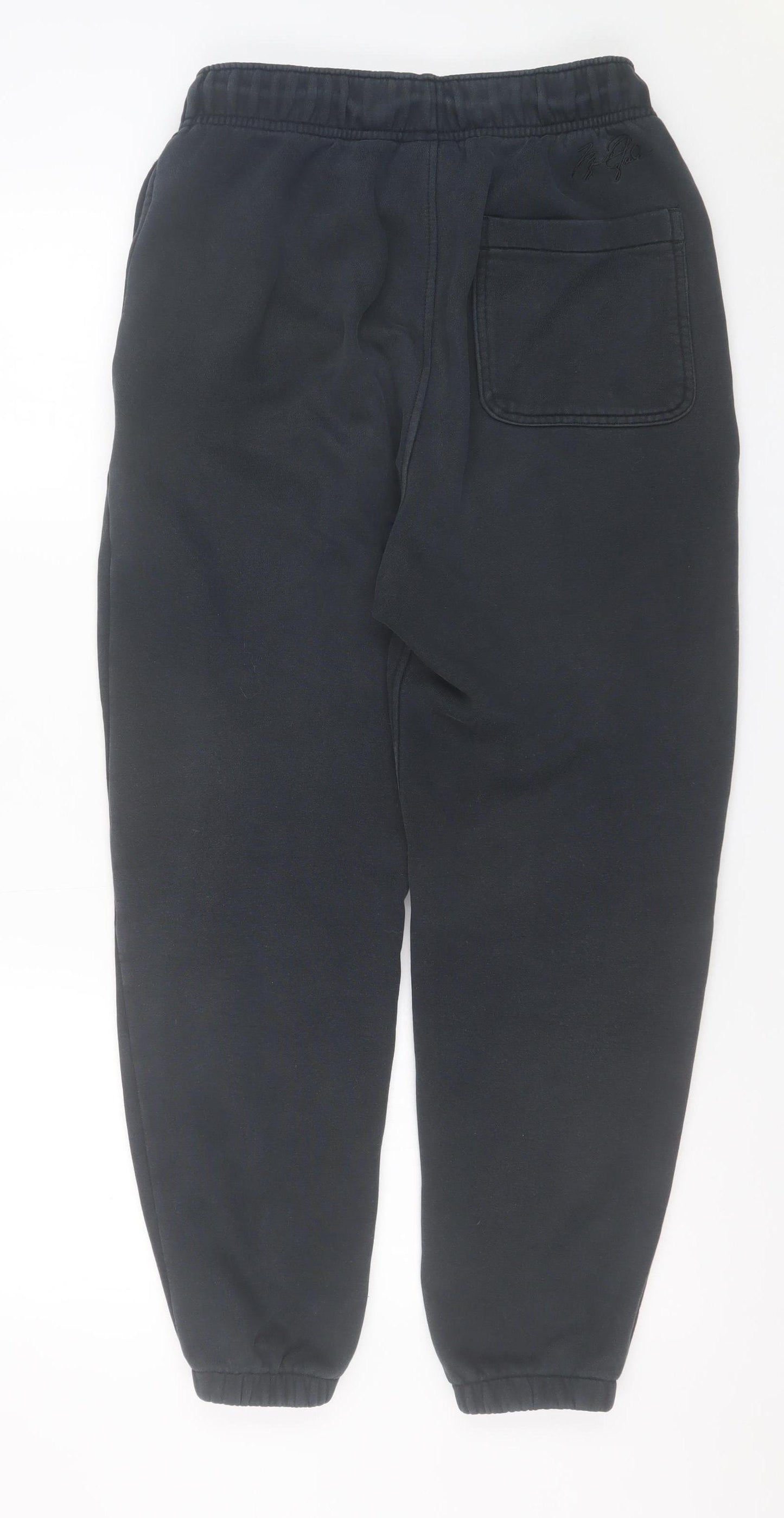 Jordan Men Black Jogger Sweatpants Small Fleece Cotton Blend