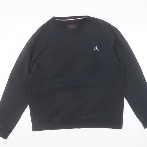 Jordan Men's Black Crew Neck Pullover Sweatshirt Medium