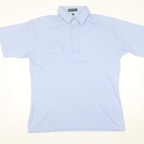 Kartel Classics Men’s Blue Cotton Blend Polo Shirt Size L