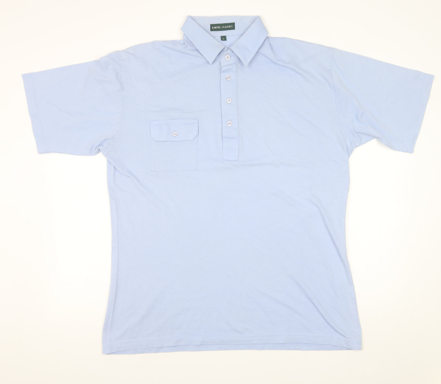 Kartel Classics Men’s Blue Cotton Blend Polo Shirt Size L