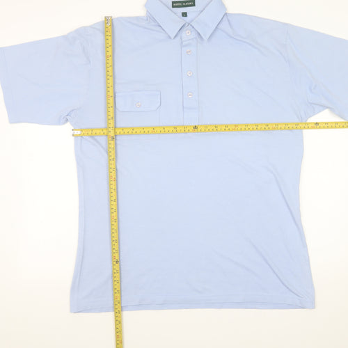 Kartel Classics Men’s Blue Cotton Blend Polo Shirt Size L