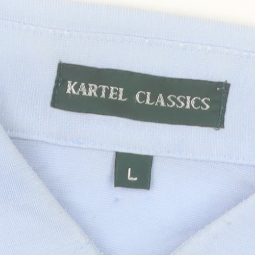 Kartel Classics Men’s Blue Cotton Blend Polo Shirt Size L