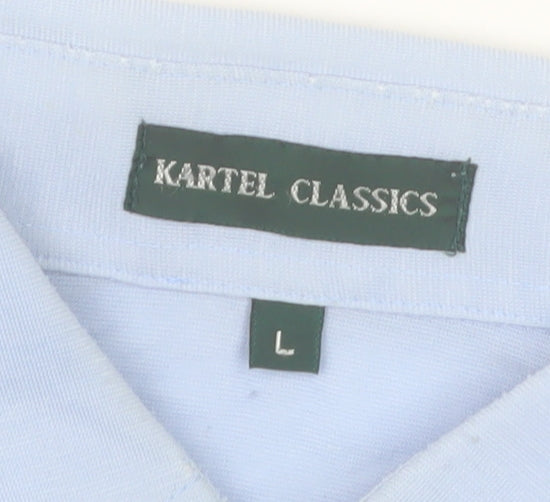 Kartel Classics Men’s Blue Cotton Blend Polo Shirt Size L