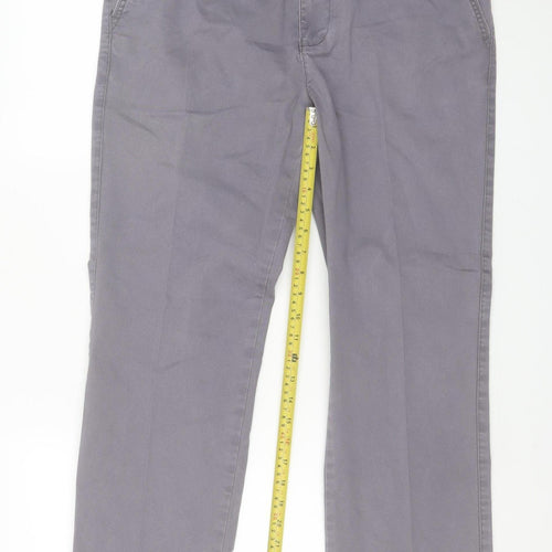 Dunnes Stores Men's Grey Chino Trousers Size 34 Regular Fit