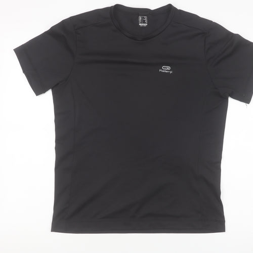 Kalenji Men's Black Running T-Shirt Size S Athletic Fit