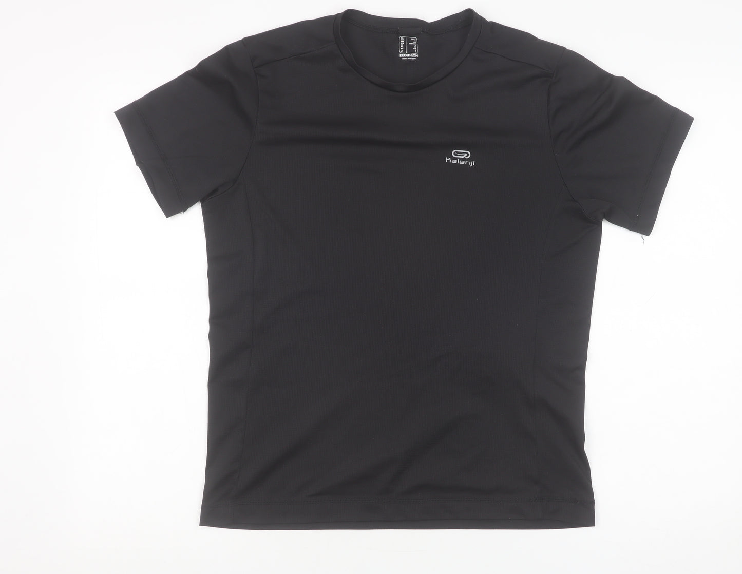 Kalenji Men's Black Running T-Shirt Size S Athletic Fit