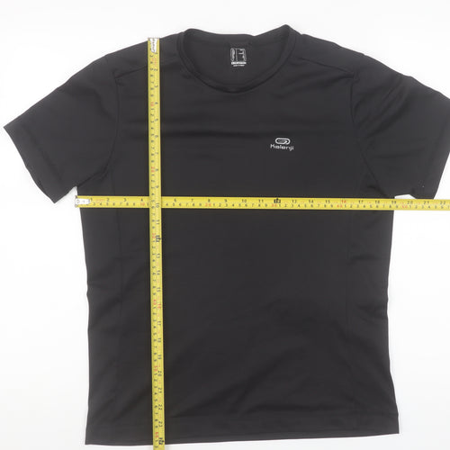 Kalenji Men's Black Running T-Shirt Size S Athletic Fit