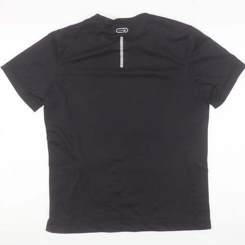 Kalenji Men's Black Running T-Shirt Size S Athletic Fit