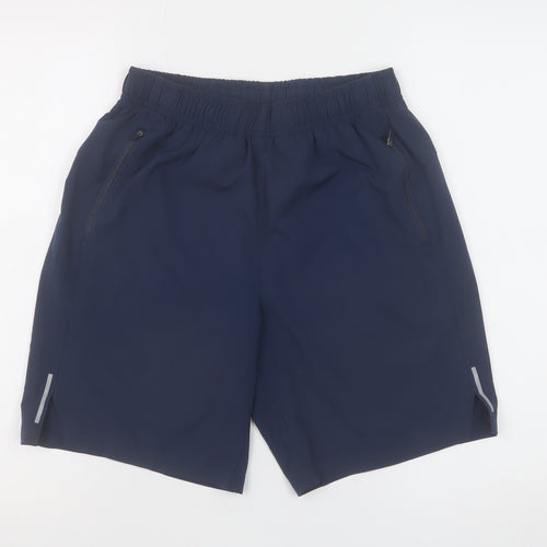 Dunnes Stores Men's Blue Small Athletic Quick Dry Sports Shorts